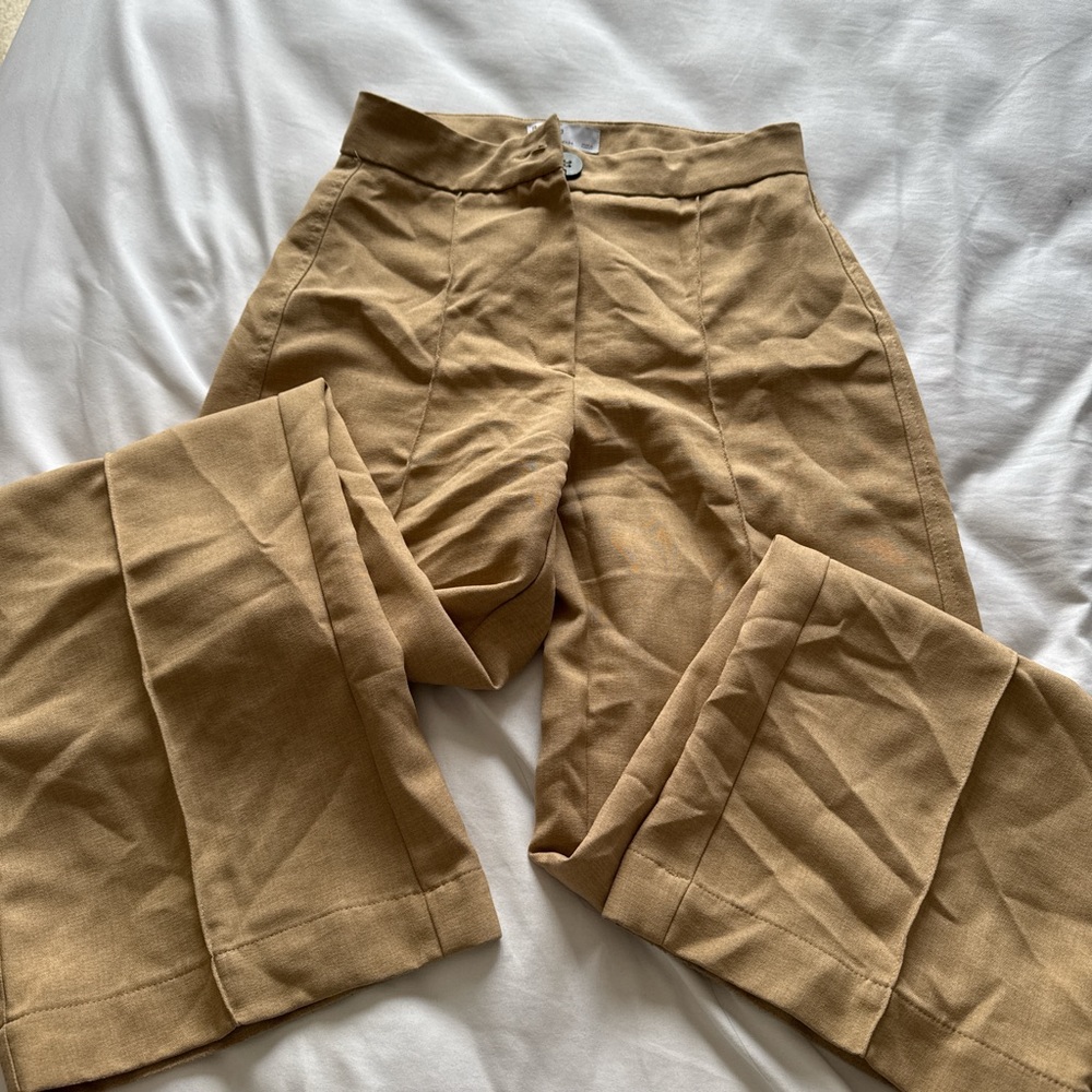 bershka tan trouser